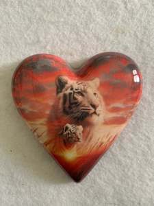 Decoupaged  Hanging Heart