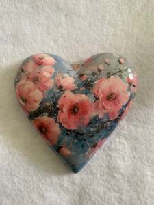 Decoupaged  Hanging Heart