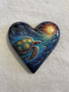 Decoupaged  Hanging Heart