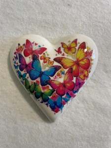 Decoupaged  Hanging Heart