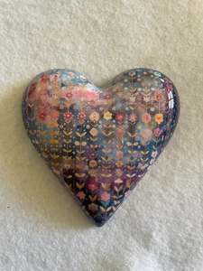 Decoupaged  Hanging Heart