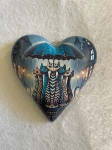 Decoupaged  Hanging Heart