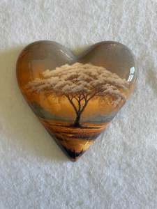 Decoupaged  Hanging Heart