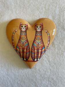 Decoupaged  Hanging Heart