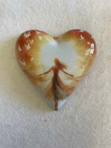 Decoupaged  Hanging Heart