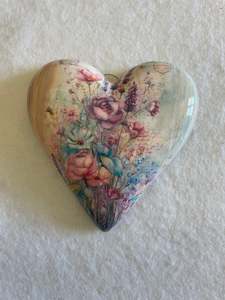 Decoupaged  Hanging Heart