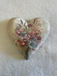 Decoupaged  Hanging Heart