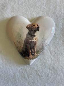 Decoupaged  Hanging Heart