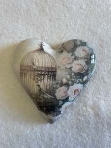 Decoupaged  Hanging Heart