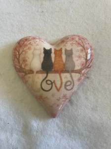 Decoupaged  Hanging Heart