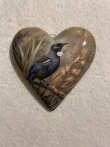 Decoupaged  Hanging Heart