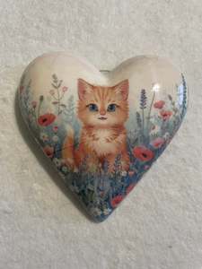 Decoupaged  Hanging Heart