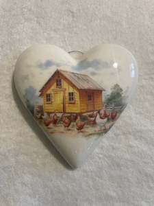 Decoupaged  Hanging Heart