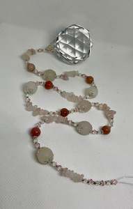 Hanging Crystal-Rose Quartz