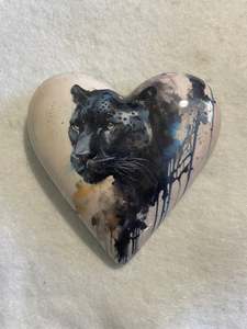 Decoupaged  Hanging Heart