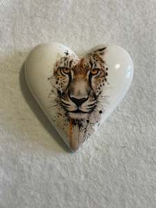 Decoupaged  Hanging Heart