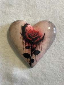 Decoupaged  Hanging Heart