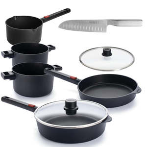 Family Set | Fry Pan | Sauté Pan | Pots | Safety Glass Lids | PFAS Free