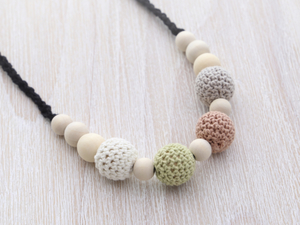 Natural Teething Necklace – nature – Wolly&Co