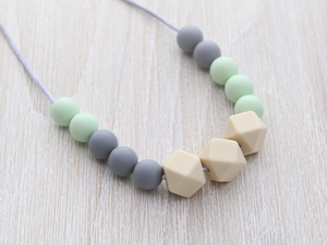 Silicone Necklace – contemporary mint – Wolly&Co