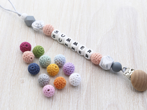 Pacifier Clip – custom colour – Wolly&Co