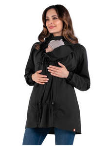 Wombat Co Maternity And Baby Wearing Jackets: NUMBAT GO black