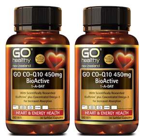 Go Healthy CoQ10 450mg BioActive 1 A Day 30s 2 FOR THE PRICE OF 1!