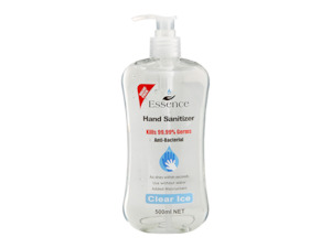 First Aid Sports First Aid Accessories: Essence Hand Sanitiser Clear Ice 500ml