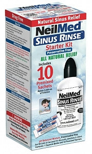 Family Health Allergy Sinus: Neilmed Sinus Rinse Kit 240ml Bottle + 10 Sachets