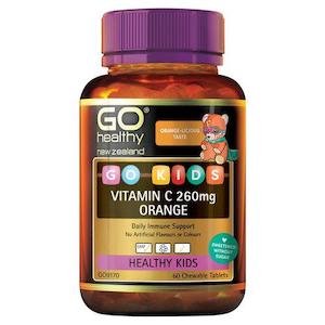 Go Healthy Kids Vitamin C 260mg Orange 60 Chew