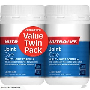 Family Health Mens Health: Nutra Life Joint Care 120 caps Twin Pack