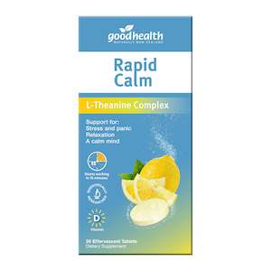 Natural Health Energy Mood: Good Health Rapid Calm Effervescent Tablets 30s