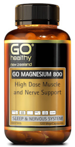 Natural Health Energy Mood: Go Healthy Magnesium 800 120vcaps