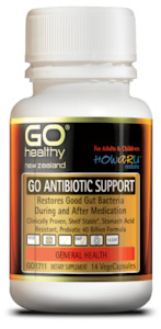 Natural Health Digestive Health: Go Healthy Antibiotic Support 14 Capsules