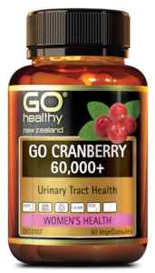 Natural Health Digestive Health: Go Healthy Cranberry 60 Vege Capsules