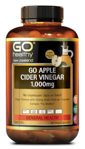 Natural Health General Health: Go Healthy Apple Cider Vinegar 1000mg 90s