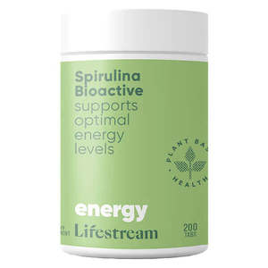 Natural Health Immune Health: Lifestream Bioactive Spirulina 500mg 200tabs