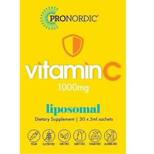 Natural Health Immune Health: ProNordic Liposomal Vitamin C Sachet 30