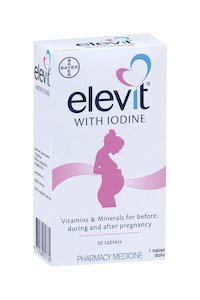 Baby Mother Pregnancy: Elevit with Iodine 30