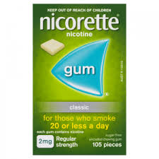 Personal Care Smoking: Nicorette Nicotine Gum 2mg Regular Strength Classic