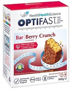 Diet Nutrition Optifast: Optifast VLCD Berry Crunch Flavour Bar x 6