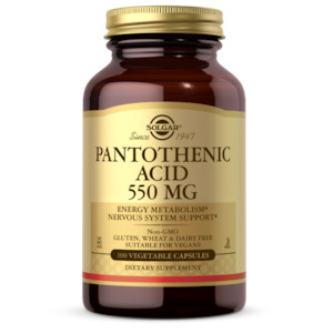 Solgar: SOLGAR Pantothenic Acid 550mg 50