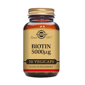 SOLGAR Biotin 5000mcg 50 capsules