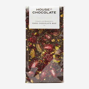 Give: Pistachio & Boysenberry Dark Chocolate Bar
