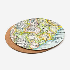100 Percent Nz: Vintage Map Placemat +Regions