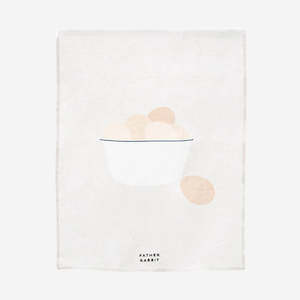 Father Rabbit: Tea Towel | Eggs in Enamel