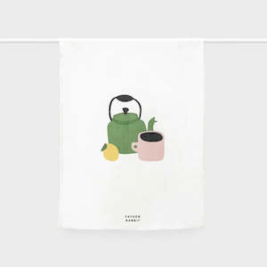 Father Rabbit: Tea Towel | Teapot