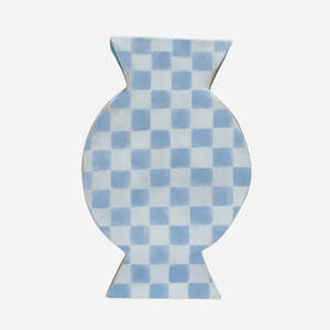 Formantics: Blue Chequerd Vessel | Large