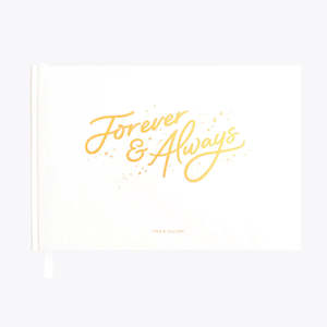 Fox Fallow: Forever & Always Prompted Wedding Guest Book