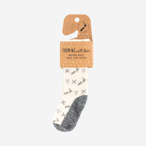 From Nz With Love: Socks | NZ Grey & White